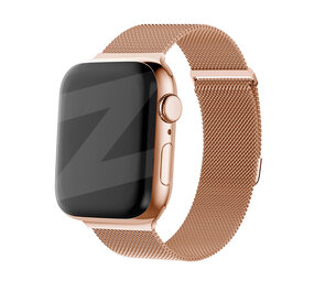 Bandz Bandz Apple Watch Milanese Loop Armband (Rosa Gold)