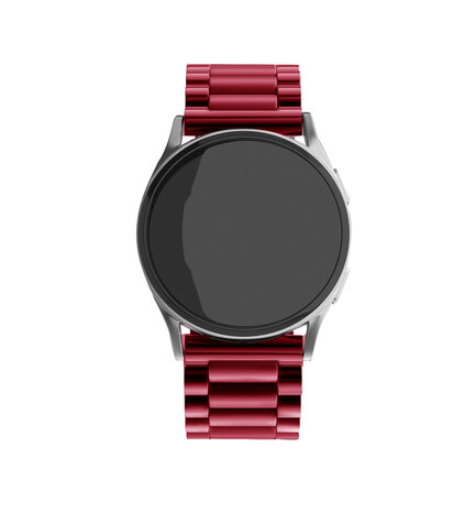 Strap-it® Strap-it Samsung Galaxy Watch 4 - 40mm Stahlarmband (Weinrot) Strap-it® Strap-it Samsung Galaxy Watch 4 - 40mm Stahlarmband (Weinrot)