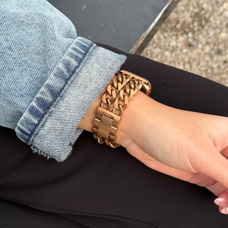 xoxo Wildhearts xoxo Wildhearts Apple Watch Stahlarmband - Chain strap (Rose Gold) - 38/40/41/42mm xoxo Wildhearts xoxo Wildhearts Apple Watch Stahlarmband - Chain strap (Rose Gold) - 38/40/41/42mm