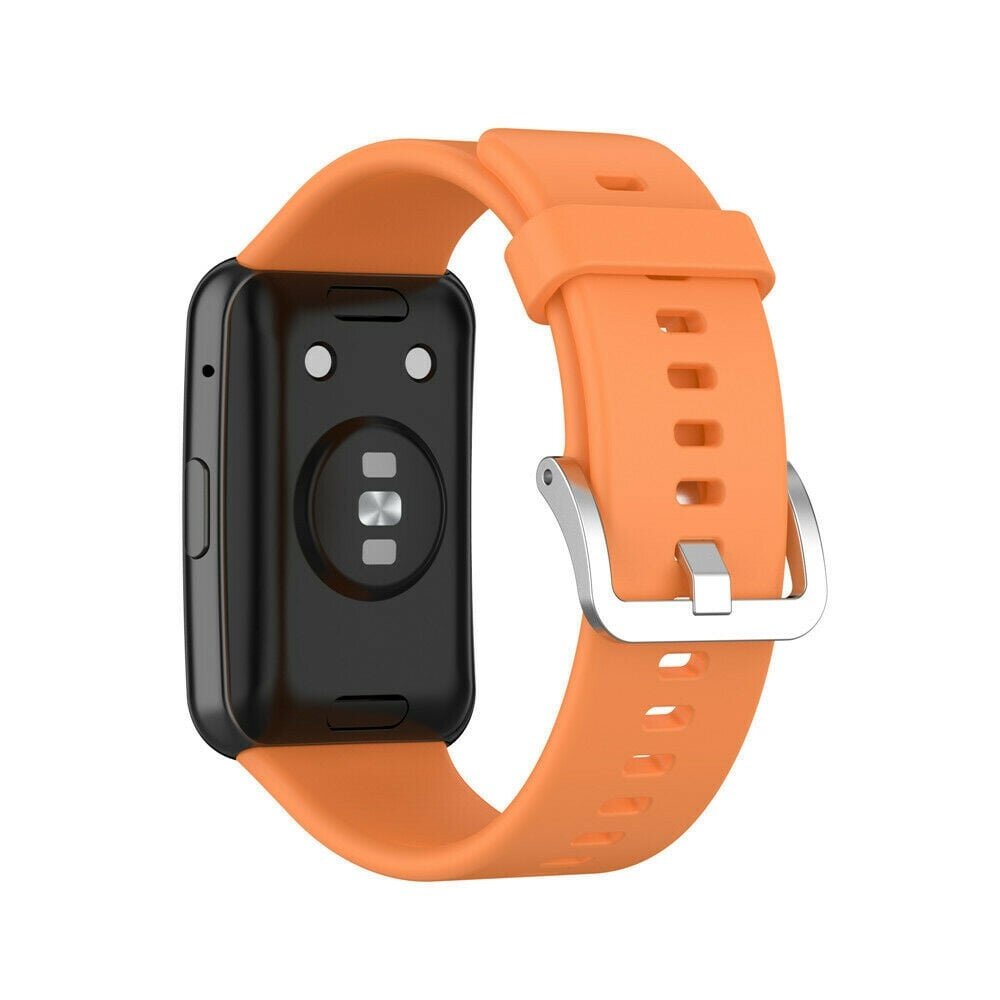Strap-it® Strap-it Huawei Watch Fit SE Silikonarmband (Orange)