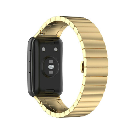 Strap-it® Strap-it Huawei Watch Fit SE Metallarmband (Gold)
