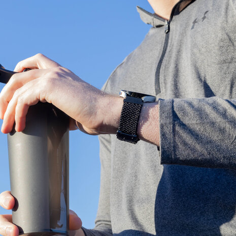 Strap-it® Strap-it Xiaomi Amazfit Bip geflochtenes Band mit P-Schnalle (Schwarz) Strap-it® Strap-it Xiaomi Amazfit Bip geflochtenes Band mit P-Schnalle (Schwarz)