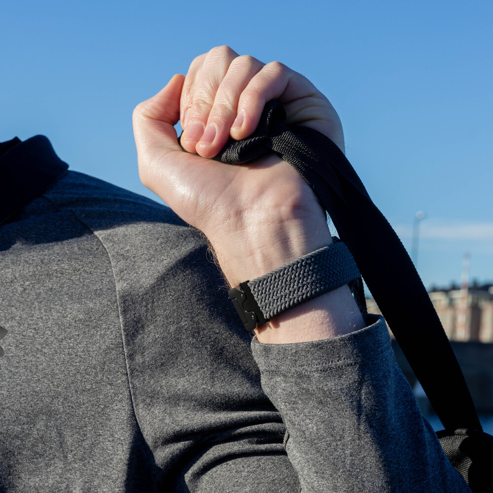 Strap-it® Strap-it Xiaomi Watch S3 geflochtenes Band mit P-Schnalle (Grau) Strap-it® Strap-it Xiaomi Watch S3 geflochtenes Band mit P-Schnalle (Grau)