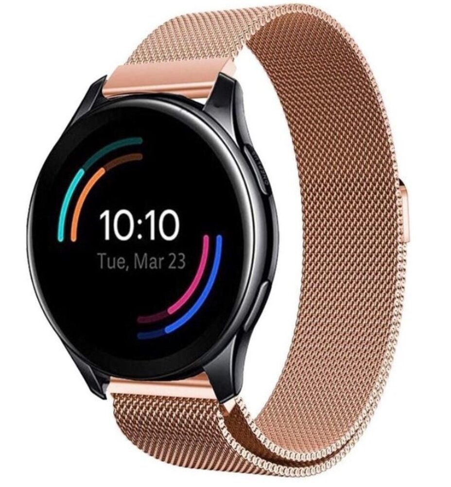 Strap-it® Strap-it OnePlus Watch 3 Milanese Armband (Rosé Gold)