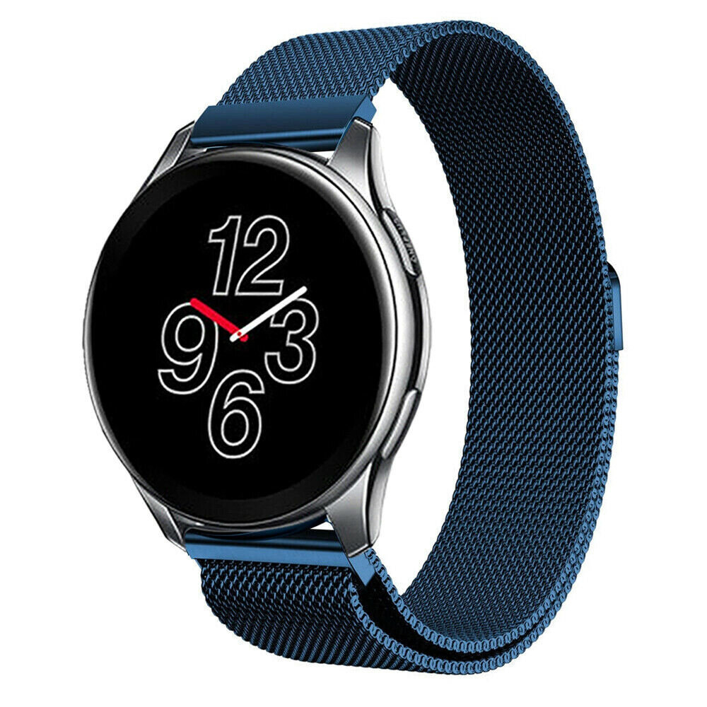 Strap-it® Strap-it OnePlus Watch 3 Milanese Armband (Blau)