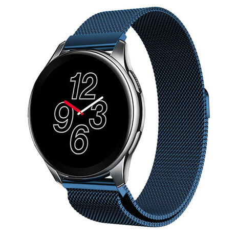 Strap-it® Strap-it OnePlus Watch 3 Milanese Armband (Blau)