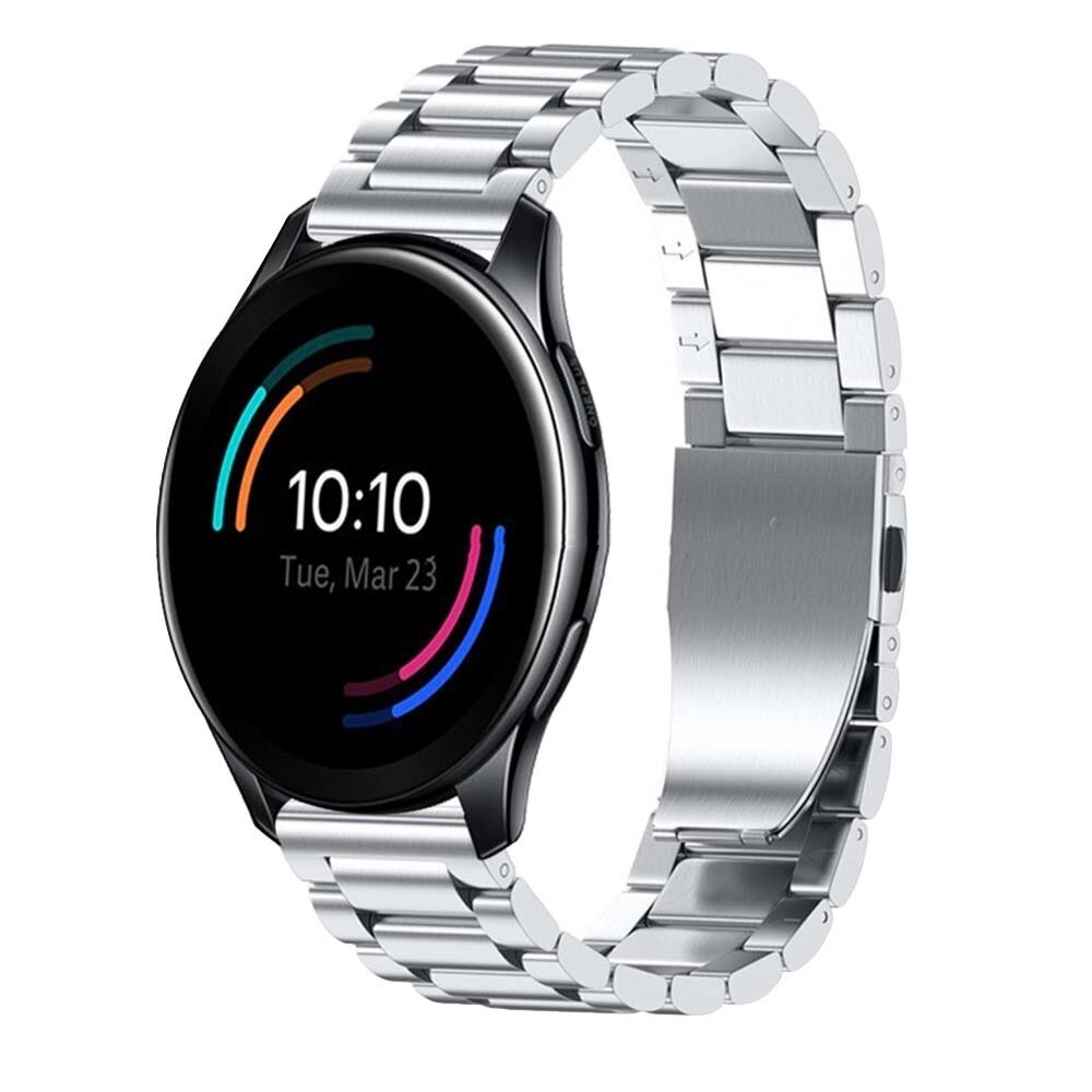 Strap-it® Strap-it OnePlus Watch 3 Stahlarmband (Silber)