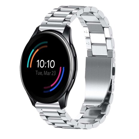 Strap-it® Strap-it OnePlus Watch 3 Stahlarmband (Silber)
