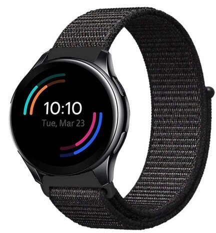 Strap-it® Strap-it OnePlus Watch 3 Nylon Armband (Schwarz) Strap-it® Strap-it OnePlus Watch 3 Nylon Armband (Schwarz)