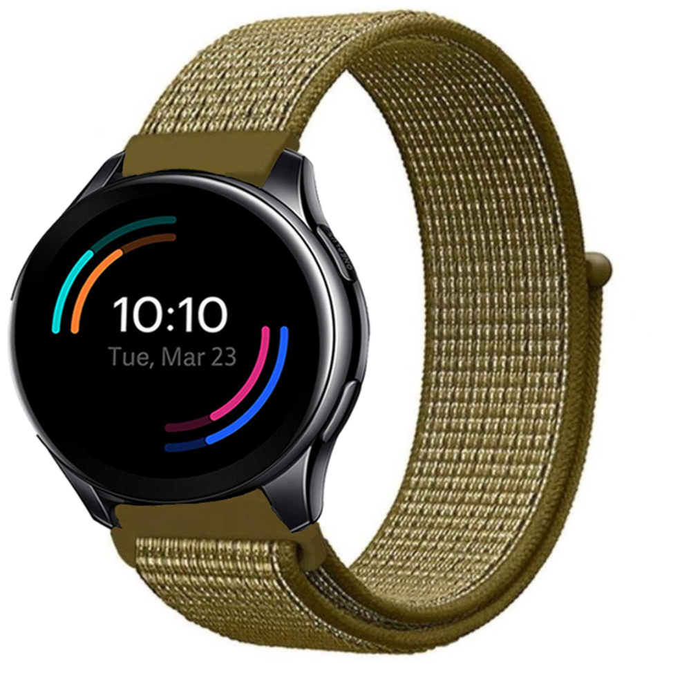 Strap-it® Strap-it OnePlus Watch 3 Nylon Armband (Olive)