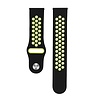 Strap-it® Strap-it OnePlus Watch 3 Sportarmband (Schwarz/Gelb) Strap-it® Strap-it OnePlus Watch 3 Sportarmband (Schwarz/Gelb)