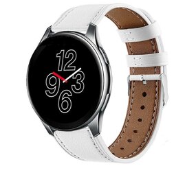Strap-it® OnePlus Watch 3 Lederarmband (Weiß) Strap-it® OnePlus Watch 3 Lederarmband (Weiß)