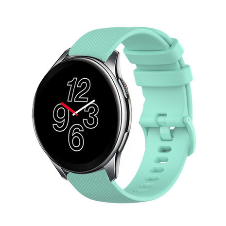Strap-it® Strap-it OnePlus Watch 3 luxus Silikonarmband (Aqua)