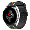 Strap-it® Strap-it OnePlus Watch 3 Sport-Schnalenarmband (Schwarz/Gelb) Strap-it® Strap-it OnePlus Watch 3 Sport-Schnalenarmband (Schwarz/Gelb)