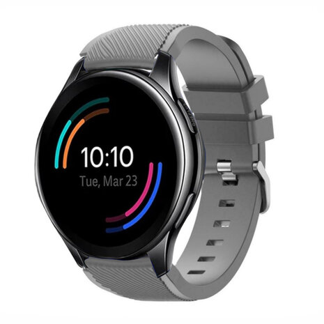 Strap-it® Strap-it OnePlus Watch 3 Silikonarmband (Grau) Strap-it® Strap-it OnePlus Watch 3 Silikonarmband (Grau)