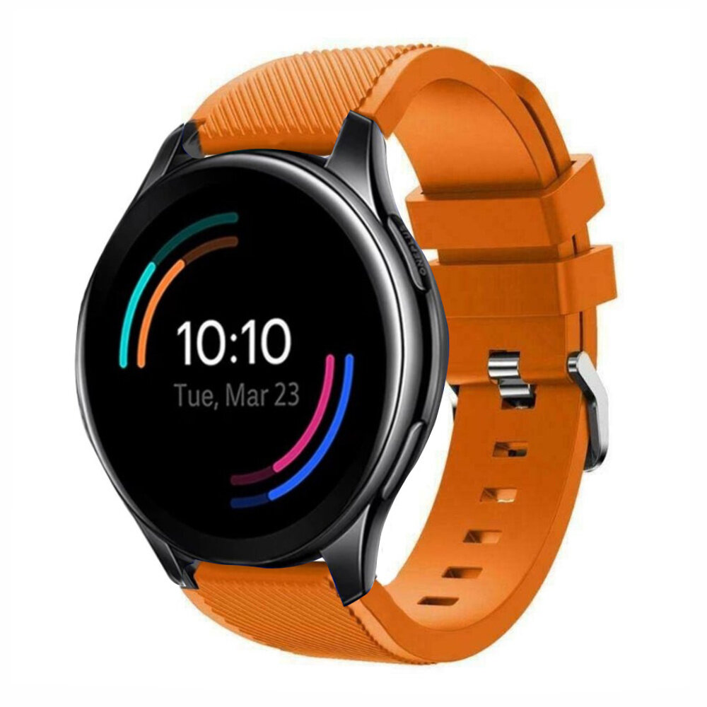 Strap-it® Strap-it OnePlus Watch 3 Silikonarmband (Orange)