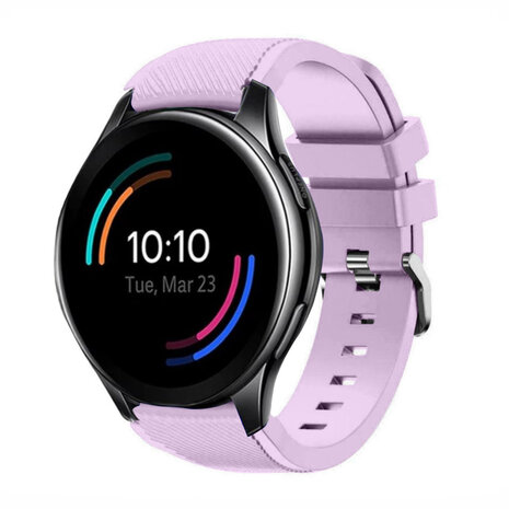 Strap-it® Strap-it OnePlus Watch 3 Silikonarmband (Lila)