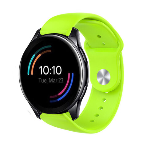 Strap-it® Strap-it OnePlus Watch 3 Sportarmband (Hellgrün)