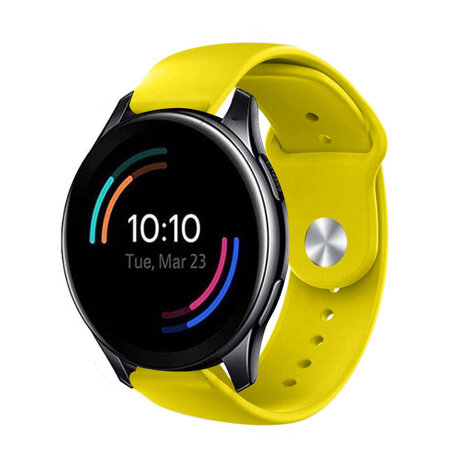 Strap-it® Strap-it OnePlus Watch 3 Sportarmband (Gelb)