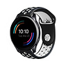 Strap-it® Strap-it OnePlus Watch 3 Sportarmband (Schwarz/Weiß)