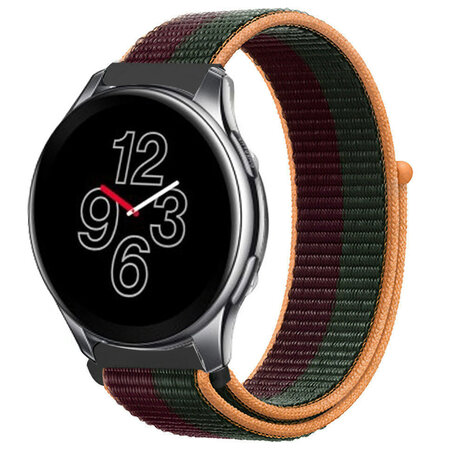 Strap-it® Strap-it OnePlus Watch 3 Nylon Armband (Dark Cherry)