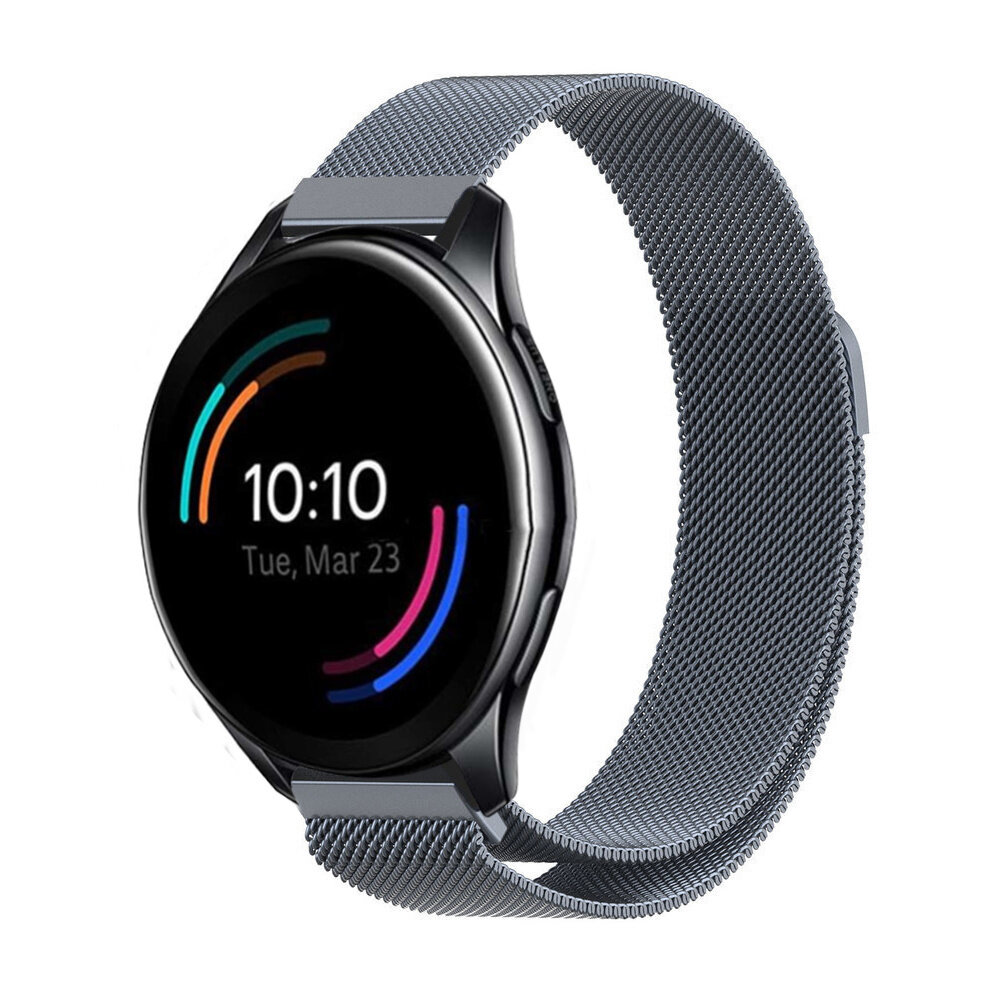 Strap-it® Strap-it OnePlus Watch 3 Milanese Armband (Space Grau)