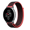 Strap-it® Strap-it OnePlus Watch 3 Nylon Armband (Schwarz/Koralle) Strap-it® Strap-it OnePlus Watch 3 Nylon Armband (Schwarz/Koralle)