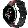 Strap-it® Strap-it OnePlus Watch 3 Special Edition band (Schwarz/Rot) Strap-it® Strap-it OnePlus Watch 3 Special Edition band (Schwarz/Rot)