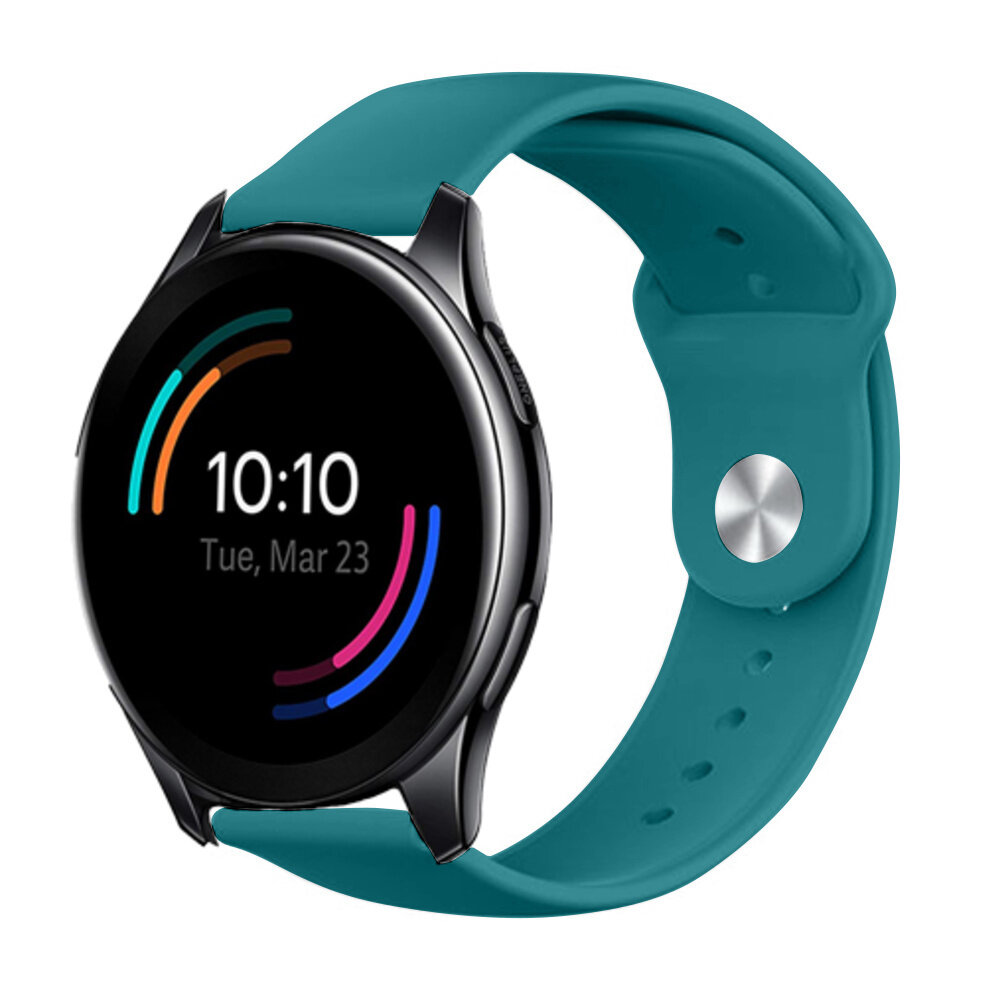 Strap-it® Strap-it OnePlus Watch 3 Sportarmband (Grün-Blau)
