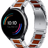 Strap-it® Strap-it OnePlus Watch 3 Holz/Stahlarmband (Silber) Strap-it® Strap-it OnePlus Watch 3 Holz/Stahlarmband (Silber)