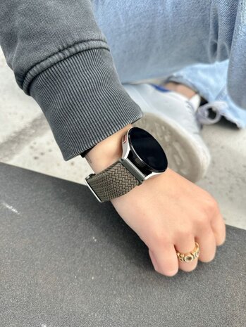 Strap-it® Strap-it OnePlus Watch 3 verstellbares gewebtes Band (Grün) Strap-it® Strap-it OnePlus Watch 3 verstellbares gewebtes Band (Grün)