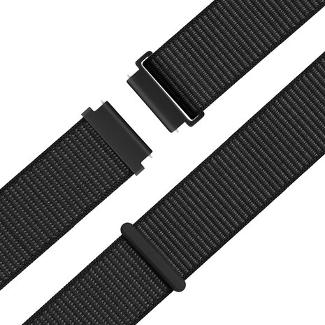 Bandz Bandz OnePlus Watch 3 Nylon Loop Armband (Schwarz) Bandz Bandz OnePlus Watch 3 Nylon Loop Armband (Schwarz)