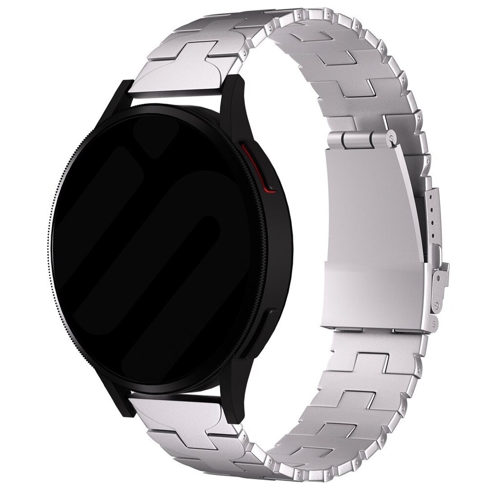 Strap-it® Strap-it OnePlus Watch 3 Butterfly Titan Armband (Silber)