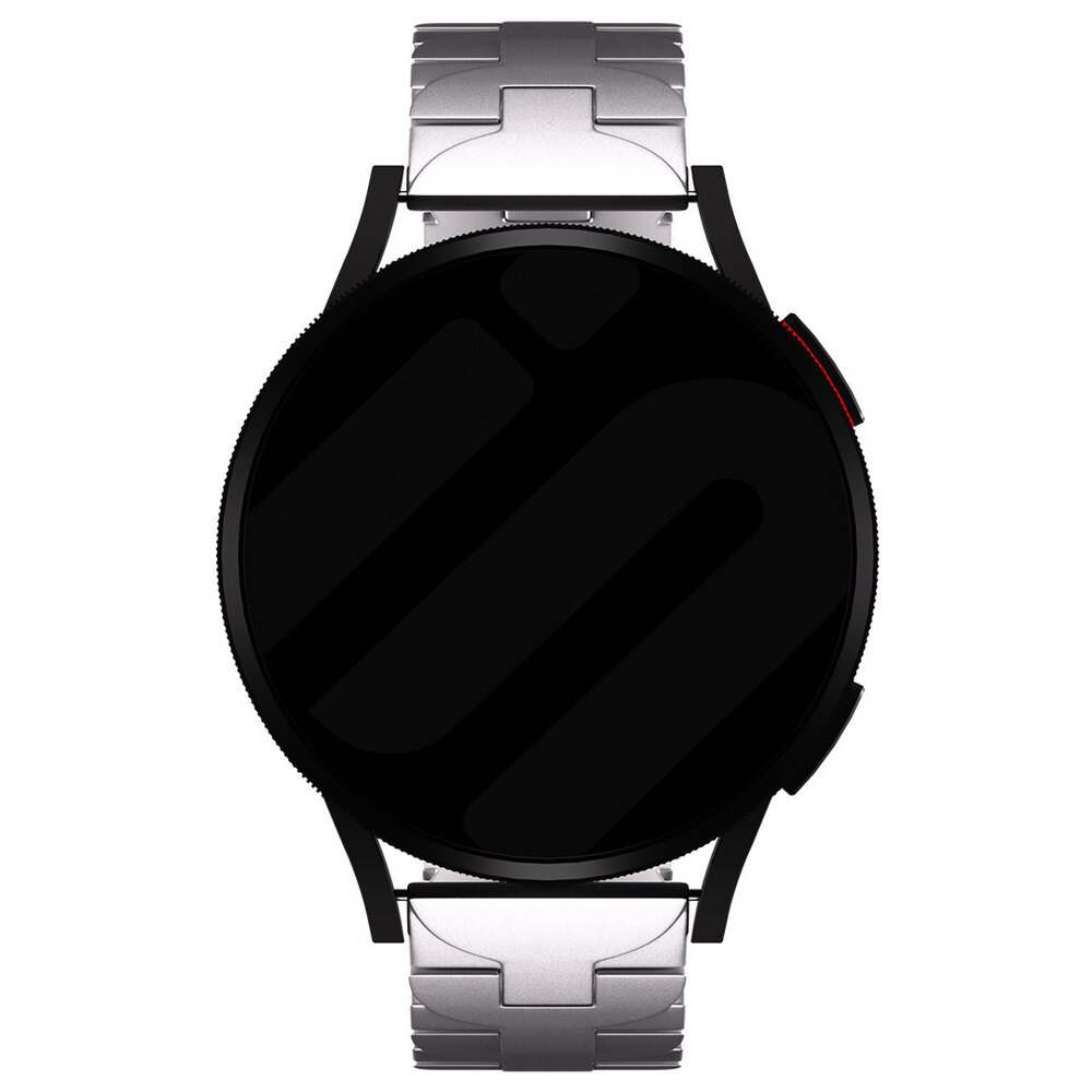 Strap-it® Strap-it OnePlus Watch 3 Butterfly Titan Armband (Silber)