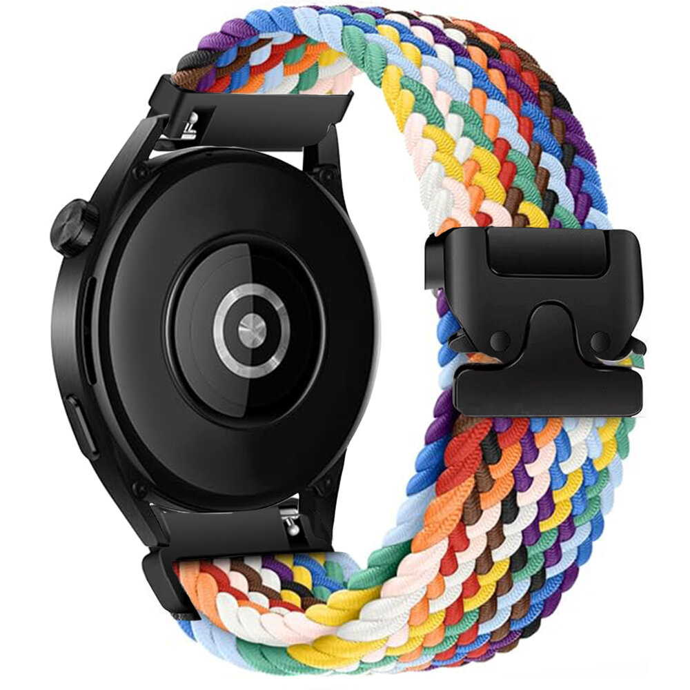 Strap-it® Strap-it Withings Steel HR - 36mm geflochtenes Band mit P-Buckle (Regenbogen)