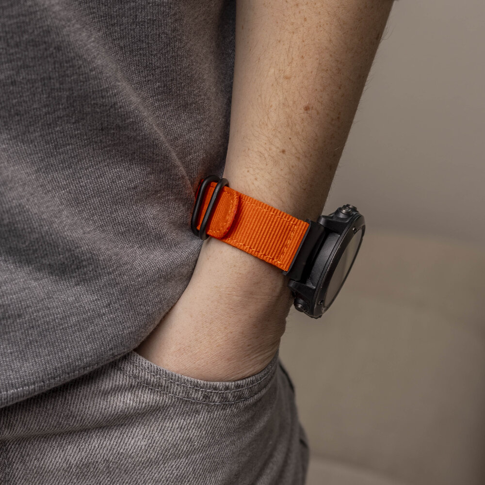 Strap-it® Strap-it Garmin Fenix 8 - 47mm Nylon Schnallenarmband (Orange) Strap-it® Strap-it Garmin Fenix 8 - 47mm Nylon Schnallenarmband (Orange)