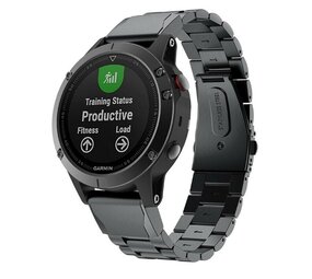 Strap-it® Garmin Tactix 8 - 47mm Stahlarmband (Schwarz) Strap-it® Garmin Tactix 8 - 47mm Stahlarmband (Schwarz)