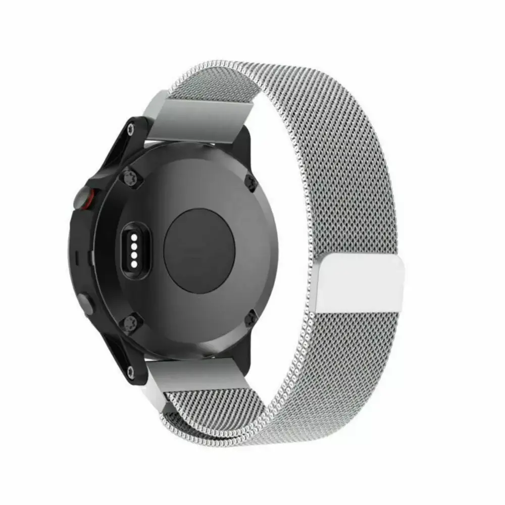 Strap-it® Strap-it Garmin Tactix 8 - 47mm Milanese Armband (Silber)
