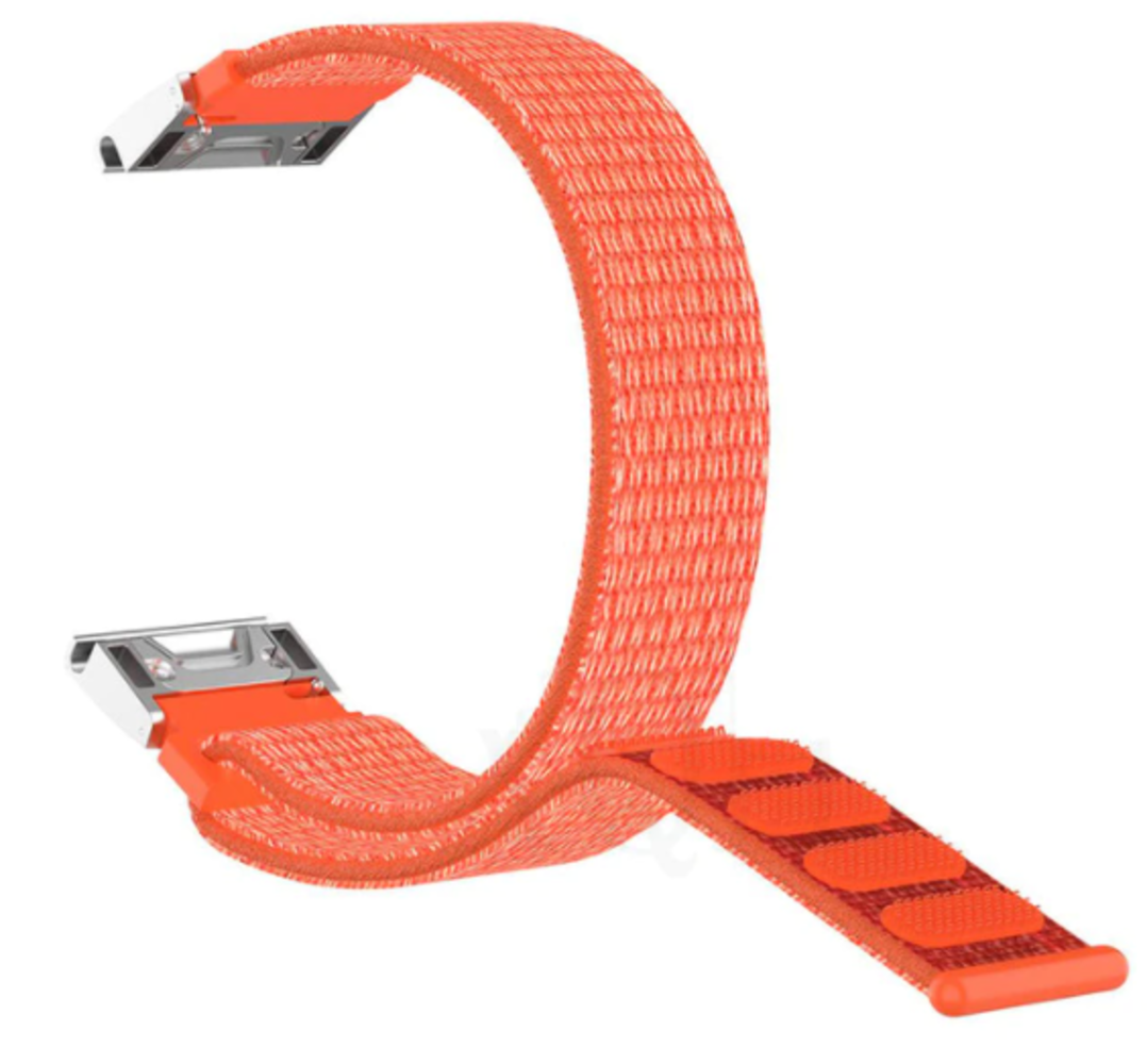 Strap-it® Strap-it Garmin Tactix 8 - 47mm Nylon Armband (Orange)