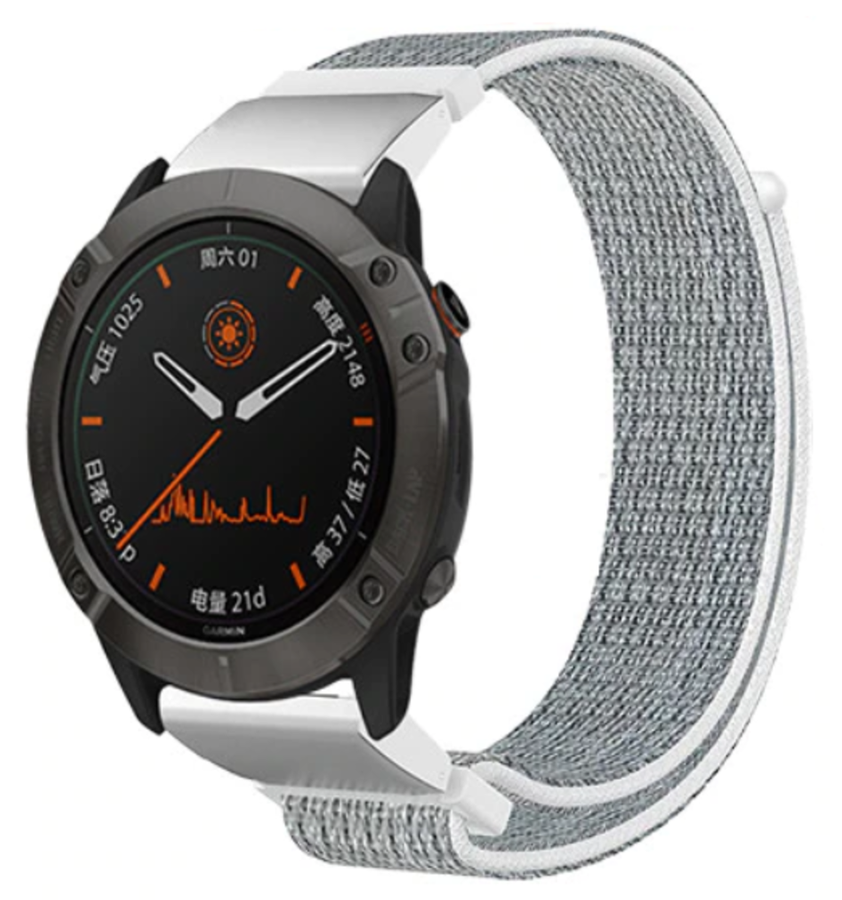 Strap-it® Strap-it Garmin Tactix 8 - 47mm Nylon Armband (Muschel)