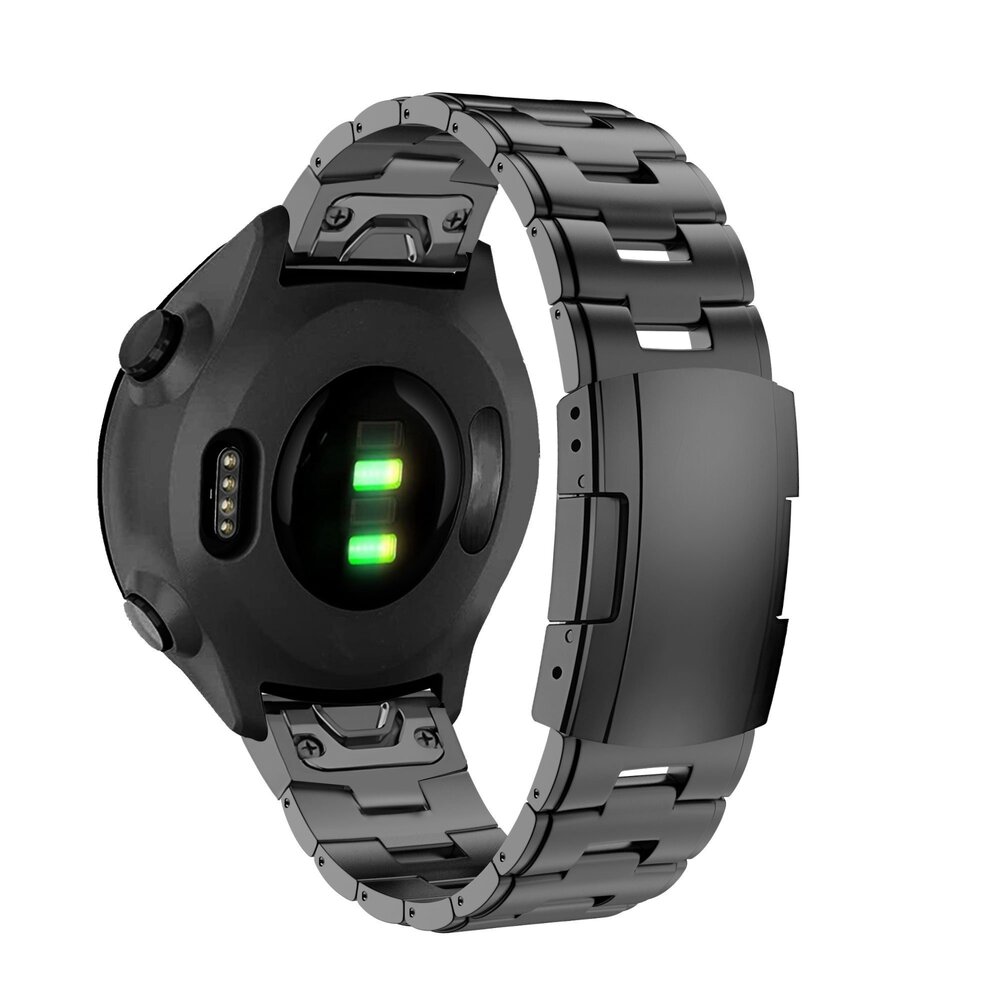 Strap-it® Bandz Garmin Tactix 8 - 47mm Titan Gliederarmband (Grau)