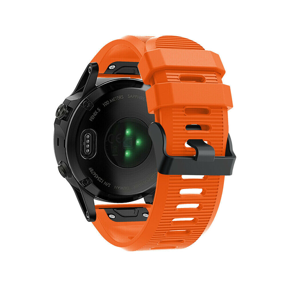 Strap-it® Strap-it Garmin Tactix 7 Silikonarmband (Orange)