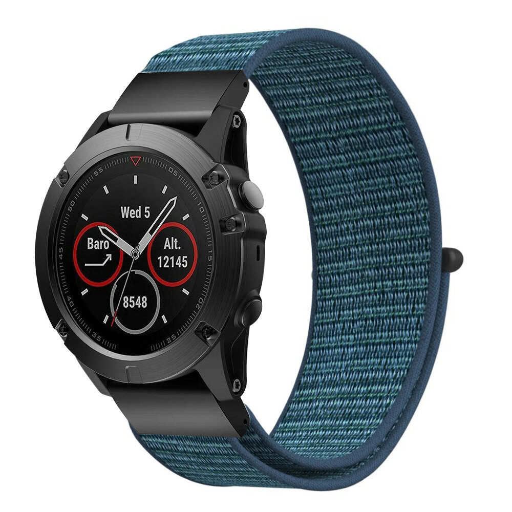 Strap-it® Strap-it Garmin Tactix 7 Nylon Armband (Dark Mist Grey)