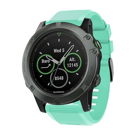 Strap-it® Strap-it Garmin Tactix 7 Pro Silikonarmband (Aqua)