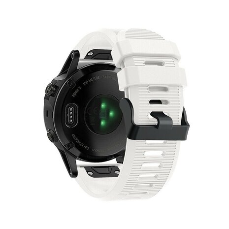 Strap-it® Strap-it Garmin Tactix 8 - 51mm Silikonarmband (Weiß)