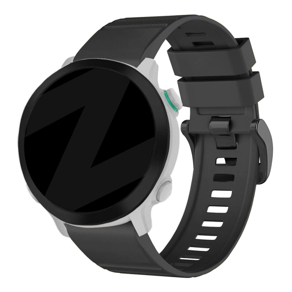 Bandz Bandz Garmin Tactix 8 - 51mm Silikonarmband mit Schnalle (Schwarz)