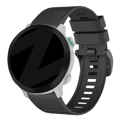Bandz Bandz Garmin Tactix 8 - 51mm Silikonarmband mit Schnalle (Schwarz)