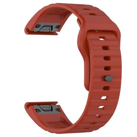 Strap-it® Strap-it Garmin Tactix 8 - 51mm Outdoor Silikonarmband (Rot) Strap-it® Strap-it Garmin Tactix 8 - 51mm Outdoor Silikonarmband (Rot)