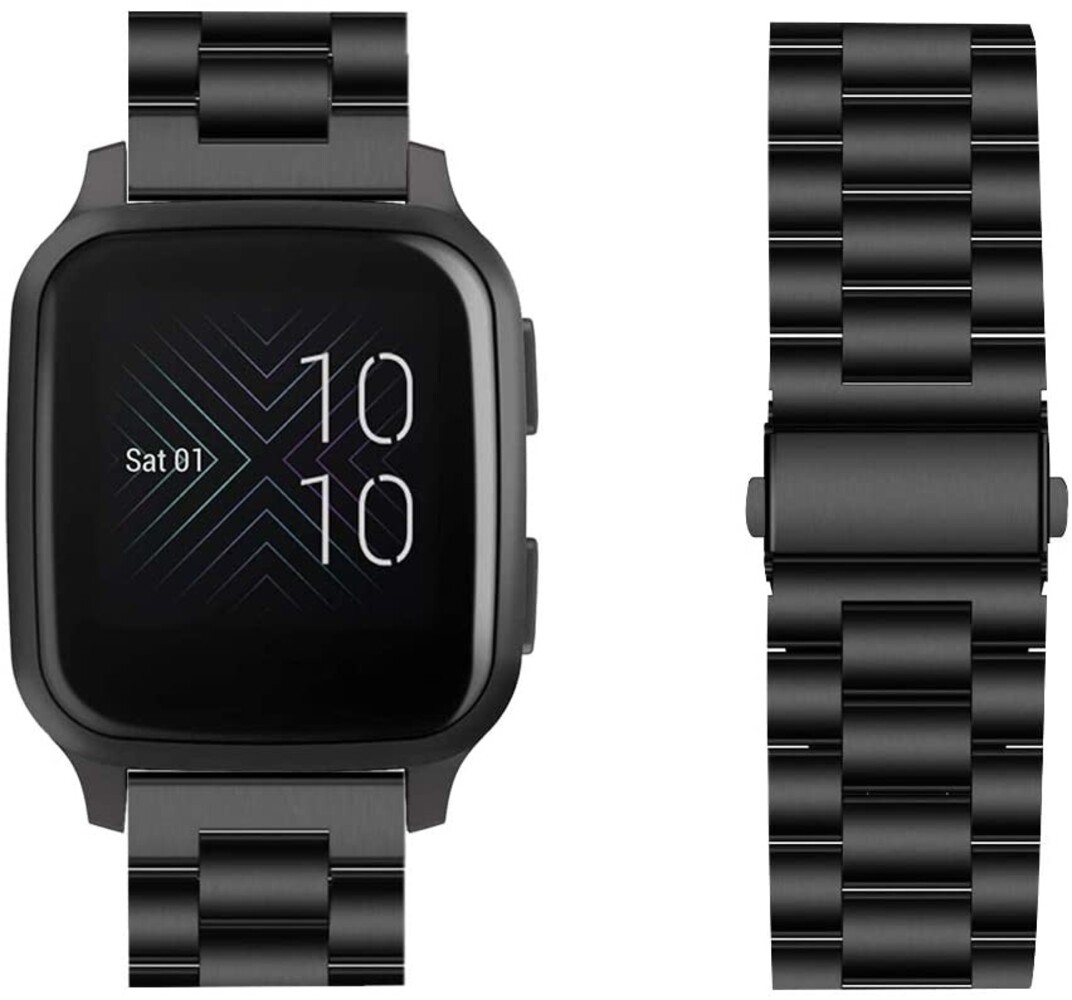 Strap-it® Strap-it Garmin Venu (SQ) Gliederarmband (Schwarz) Strap-it® Strap-it Garmin Venu (SQ) Gliederarmband (Schwarz)