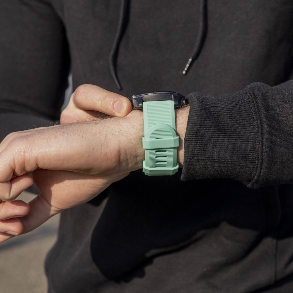 Strap-it® Strap-it Garmin Fenix 7x Silikonarmband (Aqua) Strap-it® Strap-it Garmin Fenix 7x Silikonarmband (Aqua)